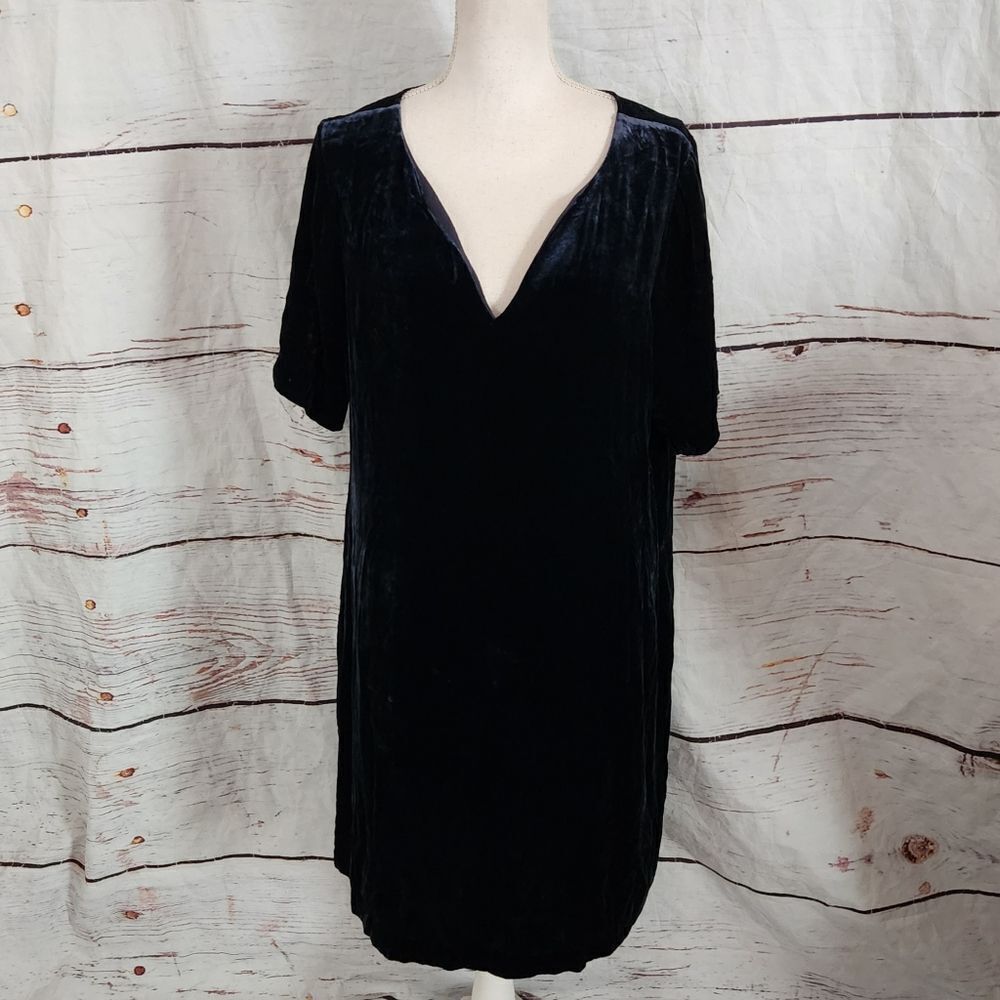 Sundance Olivia Velvet Shift Dress Size Large